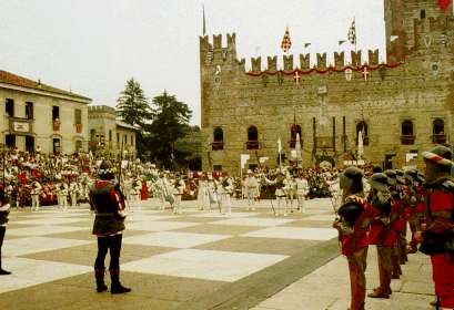 Piazza centrale di Marostica