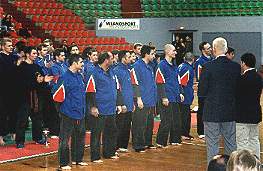 Premiazione della Nazionale Italiana  agli Europei di QKD